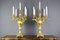 Large Louis XV Style Bronze Candleholders, 1920s, Set of 2 1