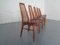Vintage Eva Teak and leather Dining Chairs by Niels Koefoed for Hornslet Møbelfabrik, 1960s, Set of 6 12