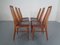 Vintage Eva Teak and leather Dining Chairs by Niels Koefoed for Hornslet Møbelfabrik, 1960s, Set of 6 14