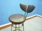 Mid-Century Leather and Steel Bar Stools, 1950s, Set of 4 9