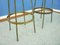 Mid-Century Leather and Steel Bar Stools, 1950s, Set of 4 13