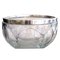 Large Art Deco Faceted Crystal and Silvered Bowl from Kirby Beard & Co, 1930s 1