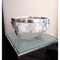 Large Art Deco Faceted Crystal and Silvered Bowl from Kirby Beard & Co, 1930s 10