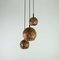 Mid-Century Swedish Brutalist Copper Cascade Ceiling Lamp, 1960s 7