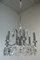 Steel and Crystal Chandelier by Oscar Torlasco for Esperia, Image 5