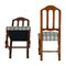 Art Deco Gothic Style Italian Solid Walnut Dining Chairs from Bassano Ebanistery, 1920s, Set of 6, Image 5