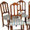 Art Deco Gothic Style Italian Solid Walnut Dining Chairs from Bassano Ebanistery, 1920s, Set of 6 4