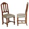 Art Deco Gothic Style Italian Solid Walnut Dining Chairs from Bassano Ebanistery, 1920s, Set of 6 3
