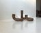 Vintage Industrial Scandinavian Copper Pipe Candleholder, 1970s 1