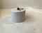 Minimalist White Porcelain Wall Clock from Ifö, 1990s, Image 2