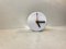 Minimalist White Porcelain Wall Clock from Ifö, 1990s 1