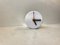 Minimalist White Porcelain Wall Clock from Ifö, 1990s, Image 1