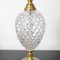 Mid-Century Hollywood Regency Style Glass Pineapple Table Lamp, 1960s 5