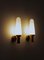 Mid-Century Scandinavian Brass and Glass Sconce, 1960s, Image 9