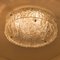 Lampada da soffitto grande a incasso in vetro smerigliato di Kaiser, Germania, anni '60, Immagine 2