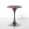 Black and Red Trumpet Base Stool, 1970s 2