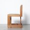 Dreibeiniger Stuhl aus massivem Pinienholz, 1970er 3