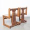 Dreibeiniger Stuhl aus massivem Pinienholz, 1970er 11