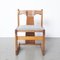 Solid Pine Tripod Dining Chair, 1970s, Image 2