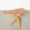 Vintage Tree Slab Top Side Table 1