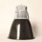 Schwarze Vintage Modell Vase Emaille Lampe 1