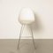 Vintage White and Chrome Bar Stool 2