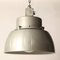 Vintage Metallic Gray Industrial Ceiling Lamp, Image 1