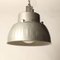Industrielle Vintage Deckenlampe in Metallic-Grau 3