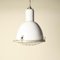 Vintage Industrial Grey Enamel Boll Glass Pendant Lamp 3