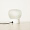 Vintage Porcelain Wall or Ceiling Lamp with Clear Bubble Shade 2