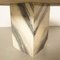 Tavolo quadrato vintage in marmo a strisce, Immagine 9