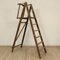 Vintage Ladder with Step Pedestal, 1940s, Image 1