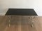 Neoclassical Style French Brass Coffee Table with Black Lacquered Glass Top, 1940s 2