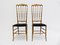 Chaises Modèle Alta par Gaetano Descalzi pour Chiavari Campanino, 1950s, Set de 4 1