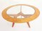Architectural Round Maple and Glass Table Attributed to Osvaldo Borsani, 1950s 4