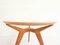 Architectural Round Maple and Glass Table Attributed to Osvaldo Borsani, 1950s 3