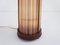 Art Deco Striped Colored Glass Table Light, 1930s 5