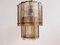 Striped Corteccia Glass Pendant Lamp, 1960s 3