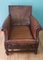 Fauteuil Arts & Crafts Antique en Cuir, 1900s 12