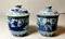 Tarros chinos de porcelana pintados a mano, siglo XVIII. Juego de 2, Imagen 2