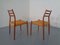 Teak Model 78 Dining Chairs by Niels Otto Møller for J.L. Møllers, 1960s, Set of 2 8