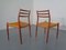 Teak Model 78 Dining Chairs by Niels Otto Møller for J.L. Møllers, 1960s, Set of 2 7