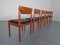 Chaises de Salon en Teck Massif de Glostrup, Danemark, 1960s, Set de 6 5