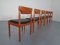 Danish Solid Teak Dining Chairs from Glostrup, 1960s, Set of 6 5