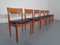 Chaises de Salon en Teck Massif de Glostrup, Danemark, 1960s, Set de 6 1