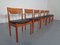 Danish Solid Teak Dining Chairs from Glostrup, 1960s, Set of 6 1