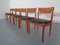 Danish Solid Teak Dining Chairs from Glostrup, 1960s, Set of 6 4