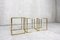 Brass and Glass Nesting Tables by Guy Lefevre for Maison Jansen, 1970s, Set of 3 3