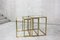 Brass and Glass Nesting Tables by Guy Lefevre for Maison Jansen, 1970s, Set of 3 6