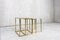 Brass and Glass Nesting Tables by Guy Lefevre for Maison Jansen, 1970s, Set of 3 5
